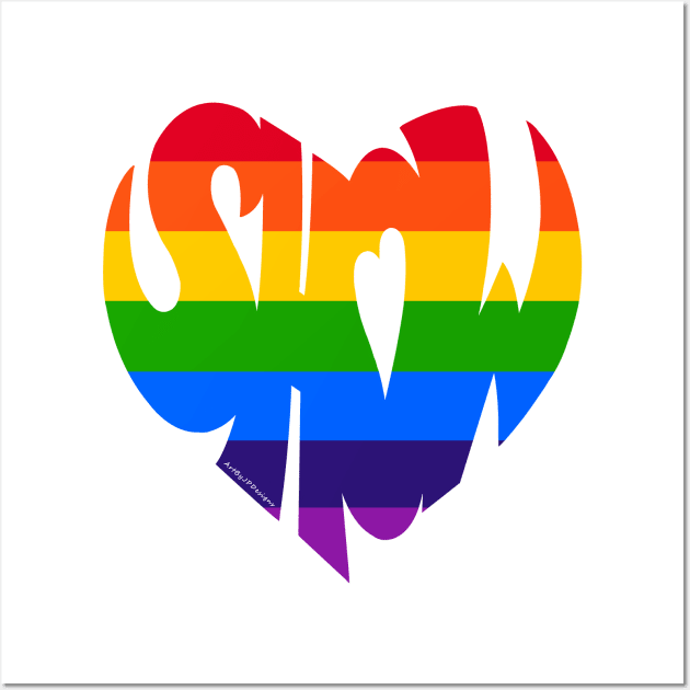 Pride Love Wall Art by ArtByJPDesigns